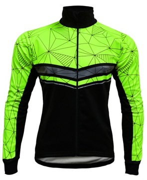 KURTKA KOLARSKA WINDSTOPER ZIMOWA FLUO Dos 24h-L