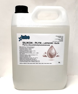 Płynny silikon - lepkość 10cSt - 5 litrów