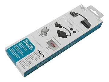 Конвертер/адаптер аудио-видео VGA в HDMI, 1080p,
