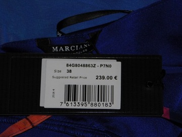 Guess Marciano sukienka maxi 38 (M) niebieska nowa