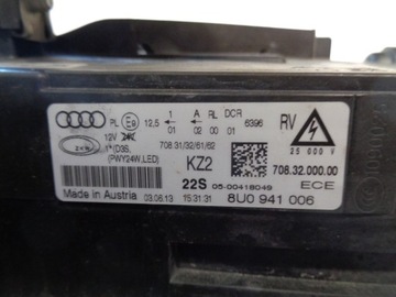 AUDI Q3 SVĚTLO BI XENON LED NEON PRAVÁ 8U0941006