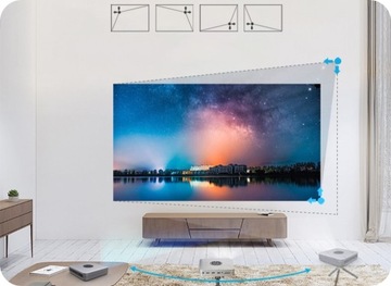 НОВИНКА! DLP LED ПРОЕКТОР ANDROID FOCUS ZOOM 4K 3D