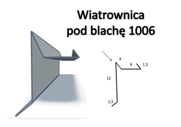 Wiatrownica pod blachę 1006