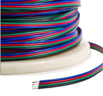 1m kabel przewód linka rgb 4 żyłowy do taśm led