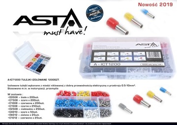 A-RE1008 ВТУЛКИ ИЗОЛИРОВАННЫЕ 1,4Х8,0 ММ 100 ШТ.