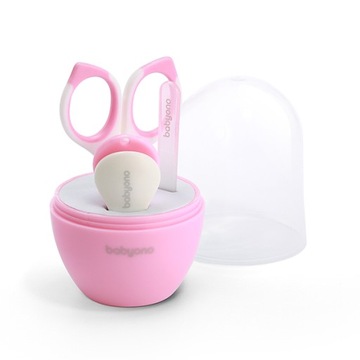 BabyOno Набор для ухода за ногтями Розовый 398