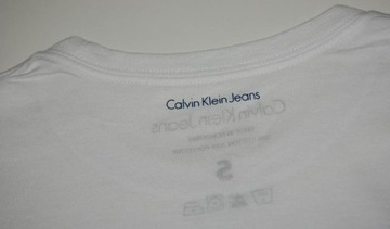 CALVIN KLEIN elegancka koszulka t-shirt na lato S