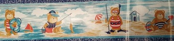 border pasek dekoracyjny MIŚ Misie bordiura Plaża