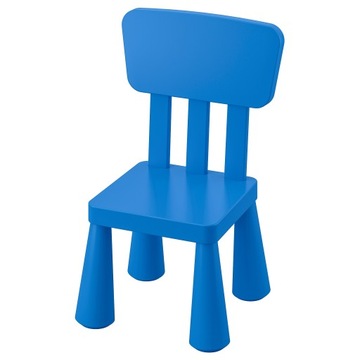 krzesełko mammut krzesło dla dzieci niebieskie ikea