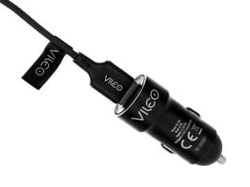 VILEO ŁADOWARKA SAMOCHODOWA 2xUSB +KABEL MICROUSB