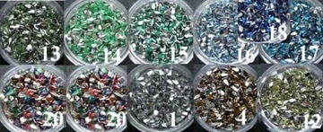 slay 100 x цирконы КРУГЛЫЕ цирконы 1 мм стекло