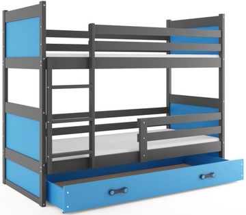 Łóżko RICO piętrowe dla dzieci 160x80 + MATERACE