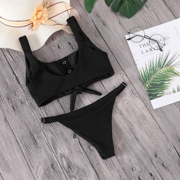 СЕКСУАЛЬНЫЙ КУПАЛЬНИК БИКИНИ С ЗАВЯЗКАМИ С PRESSURE COLOR L