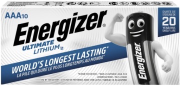 10x литиевая батарея ENERGIZER Ultimate LR03 AAA R3 L92 1,5 В