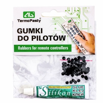 GUMKI PRZEWODZĄCE DO PILOTÓW KALKULATORÓW Z KLEJEM