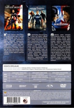 КАПИТАН АМЕРИКА ТРИЛОГИЯ Сборник из 3 фильмов 3DVD PL