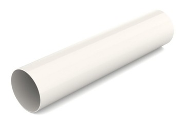rura 63mm do rynna BRYZA BIAŁA BIAŁY BIEL dł. 1m