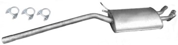 TŁUMIK ŚRODKOWY AUDI A4 1.8 TURBO 20V B6 B7 ZESTAW