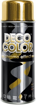 DECO LAKIER SPRAY FARBA ZŁOTY CHROM efekt 400ml