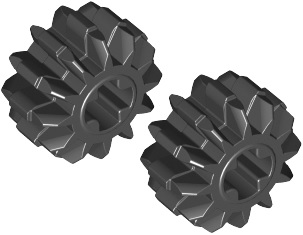 4You LEGO Technic - 32270 ZĘBATKA 12 CZARNY (2szt)