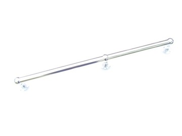Poręcz chromowana 260 cm fi 32, balustrada, kołki
