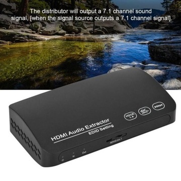 Audio Ekstraktor HDMI 4K HDR SPDIF RCA stereo HDCP