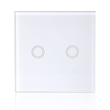 ДВОЙНОЙ СЕНСОРНЫЙ ВЫКЛЮЧАТЕЛЬ СВЕТА, СВЕТОДИОД, СТЕКЛО