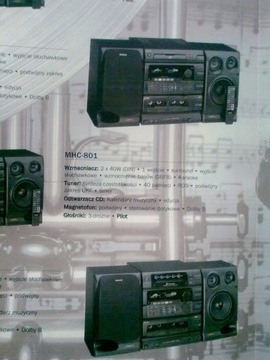 брошюра, рекламная папка для мини-вышек Sony Hi-Fi