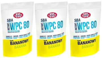 Mlekovita SBA WPC80 białko instant 2100 g Bananowy