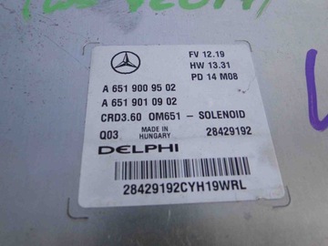 MERCEDES A TŘÍDA W176 MODUL MOTORU A6519009502