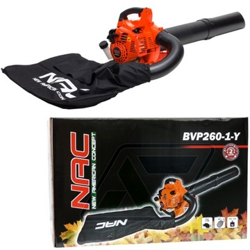 LEAF BLOWER NAC БЕНЗИНОВЫЙ ПЫЛЕСОС 26 см3 1 л.с. Измельчитель металла