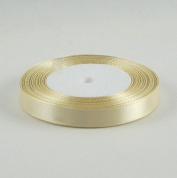 Taśma atłasowa 12mm/32m ECRU