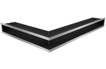 КАМИННАЯ РЕШЕТКА левая, LUFT 766x547x90 inox, 3 ШТ.