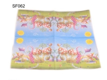 БУМАЖНЫЕ САЛФЕТКИ ДЛЯ ДНЯ РОЖДЕНИЯ 33х33 см 20 шт.