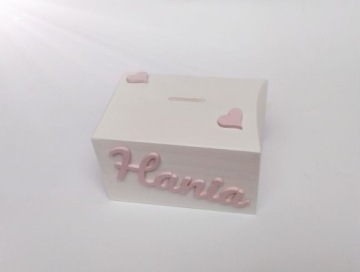 Подарок ребенку-копилка с 3D именем.