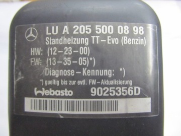 WEBASTO THERMO TOP EVO MERCEDES A2055000898 БЕНЗИН