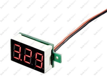 Мини-вольтметр монтажный, 30 В 0,36 дюйма, зеленый
