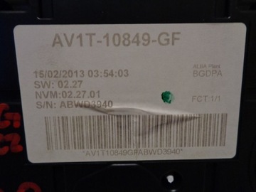 FORD B-MAX 12- PŘÍSTROJOVÁ DESKA BUDÍKY AV1T-10849-GF EVROPA