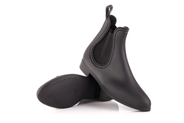 БОТИНКИ MELISKI ЧЕРНЫЕ МАТОВЫЕ, КОРОТКИЕ, размер 38