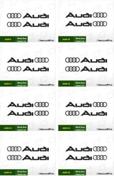 2 наклейки Наклейка AUDI A3 A4 A6 A8 TT Q7 SPORT