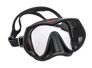 Maska TecLine Frameless Super View Czarna