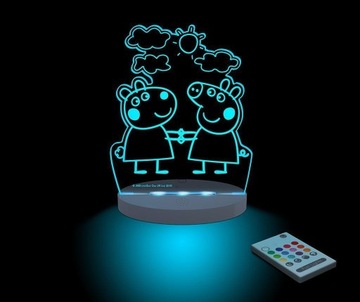 LAMPKA NOCNA-CZUWAJĄCA LED Aloka*ŚWINKA PEPA_SUZY*