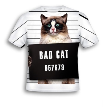KOSZULKA FULPRINT BAD CAT XXL YOGA T-SHIRTY BLOG