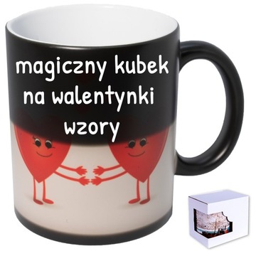 Magiczny kubek z nadrukiem na walentynki czar. mat