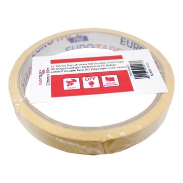 TAŚMA DWUSTRONNA EUROTAPE 12MM/10M