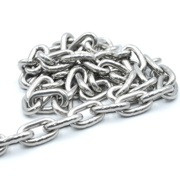 ŁAŃCUCH DIN 766 NIERDZEWNY KWASOODPORNY D=8MM LINA