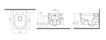 Унитаз Элегант, черный.