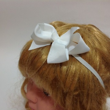 РЕМЕНЬ с бантиком, БЕЛЫЙ, 36см-50см.