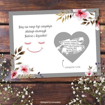 СКРЕТЧ-КАРТА ПОДАРОК ​​НА ДЕНЬ БАБУШКИ И ДЕЖДЫ