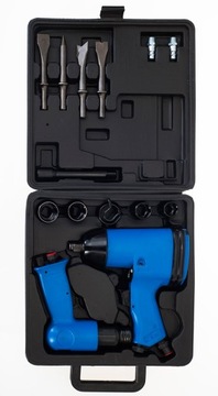НАБОР ПНЕВМАТИЧЕСКОГО УДАРНОГО КЛЮЧА + МОЛОТОК, 17 ПРЕДМЕТОВ